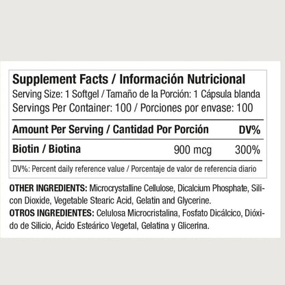Biotin 900 mcg Medical Green 100caps