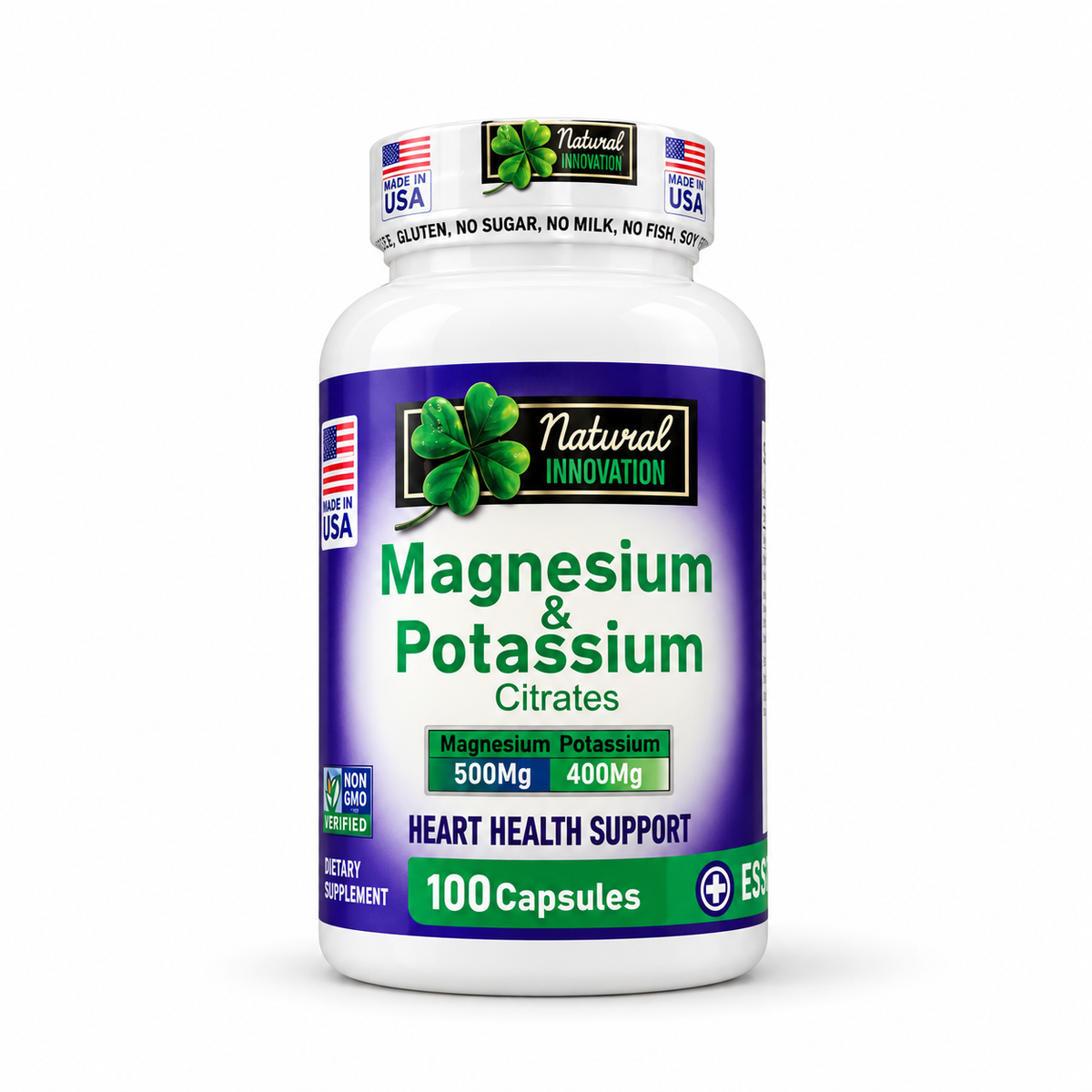 Magnesio y Potasio 100 caps - Merkefit Colombia