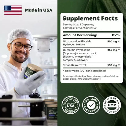 Nicotinamida + Resveratrol 80 caps