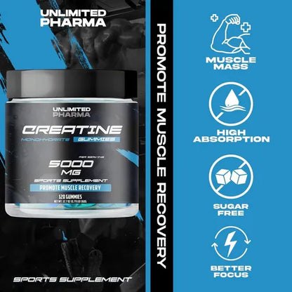 creatina en gomitas 120 gummies 5g