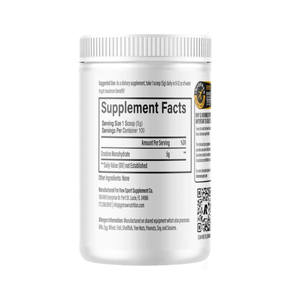 Creatina RAW 500g 100serv