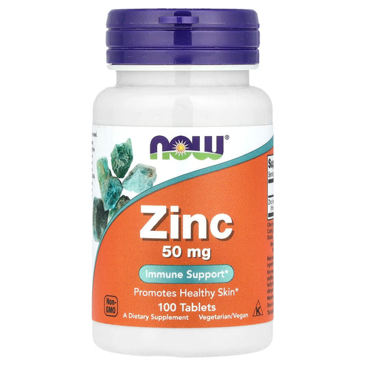 Zinc Now 50mg 100 tabs