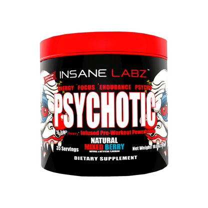 Combo Pre & Fuerza - Psychotic 35 Serv Insane Labz - Merkefit Colombia