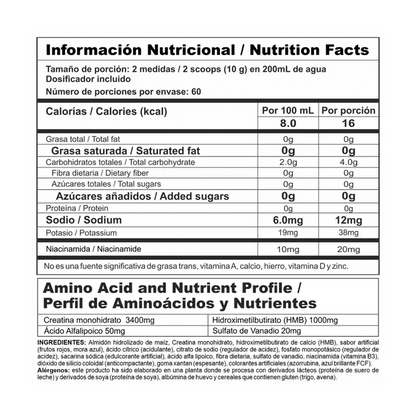 Crea-Stack 60 Serv - NUTRAMERICAN