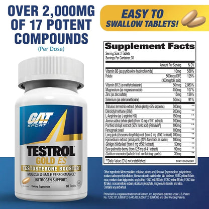 Testrol gold 60 caps